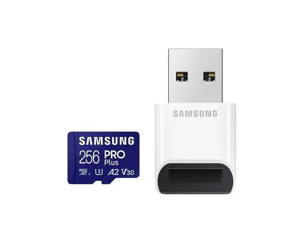 Card de memorie Samsung microSD PRO Plus MB-MD256SB/WW 256GB + USB reader