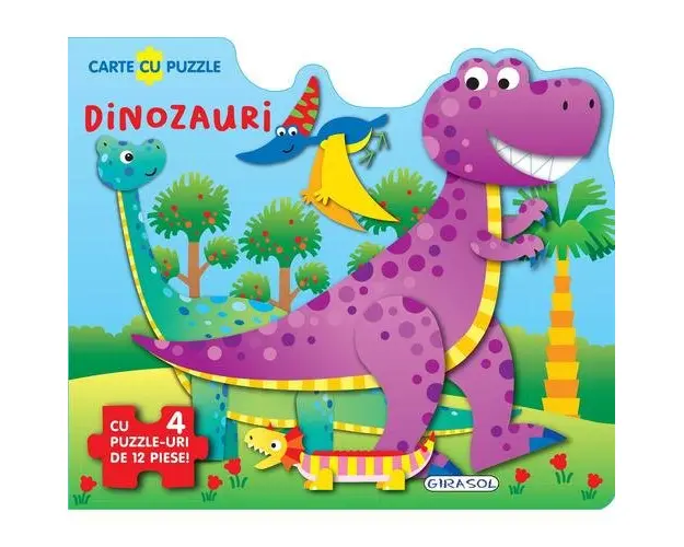 Carte cu puzzle - Dinozauri