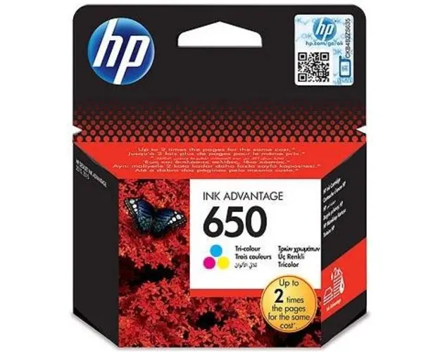Cartus cerneala HP 650, acoperire 200 pagini (Color)