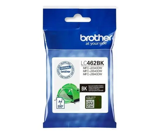 Cartus cerneala Brother LC462BK, capacitate 550 pagini (Negru)