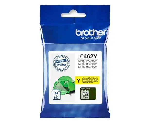 Cartus cerneala Brother LC462Y, capacitate 550 pagini (Galben)