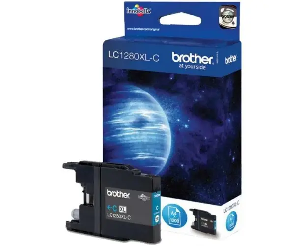 Cartus cerneala Brother LC-1280XLC (Cyan - de mare capacitate)