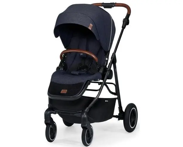Carucior KinderKraft ALL ROAD, 0 - 15kg, pliabil (Negru/Albastru) 
