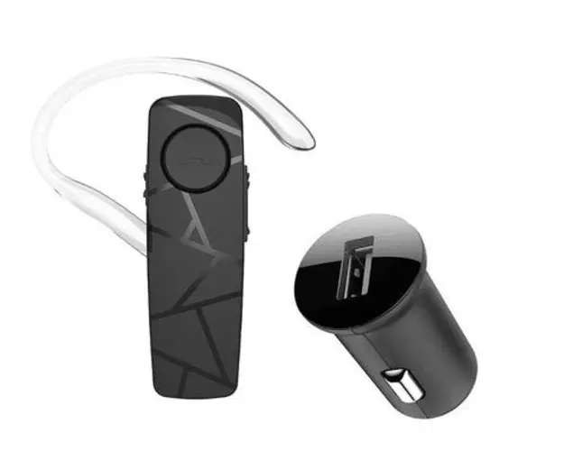 Casca Bluetooth Tellur Vox 60, incarcator auto, Negru