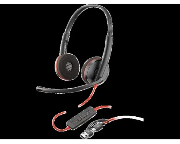 Casca Call Center Poly Blackwire 3220 Stereo, USB-A/USB-C, On-ear, Microfon (Bulk)