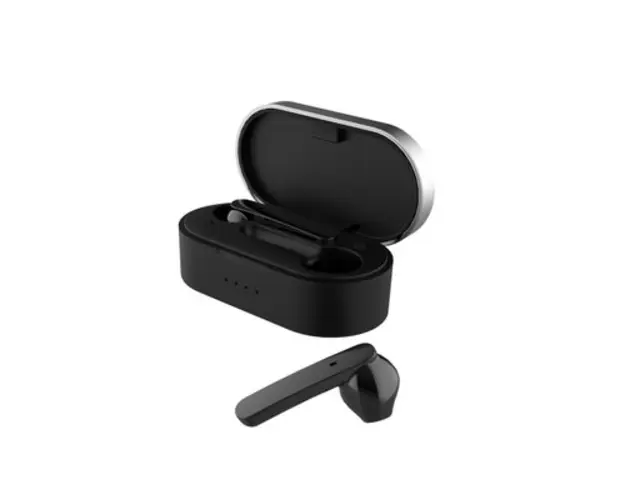 Casti True Wireless Akai BTE-J10B, Bluetooth, Microfon (Negru) 