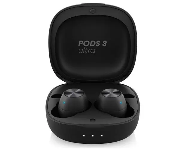 Casti True Wireless Niceboy HIVE Pods 3 Ultra, Bluetooth, Microfon, Asistent vocal, mod Gaming, aplicatie mobila, Touch Control, IP55, incarcare rapida (Negru)