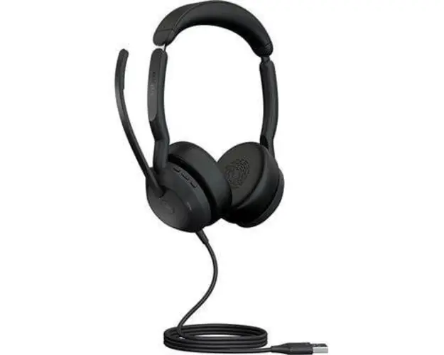 Casti Call Center Jabra Evolve2 50 MS Stereo USB-A/Bluetooth, Noise-cancellation (Negru)