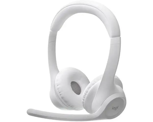 Casti call center Logitech Zone 300, Microfon, Bluetooth (Alb)