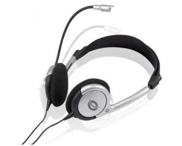 Casti cu Microfon Conceptronic CCHATSTAR2 (Negru-argintiu)