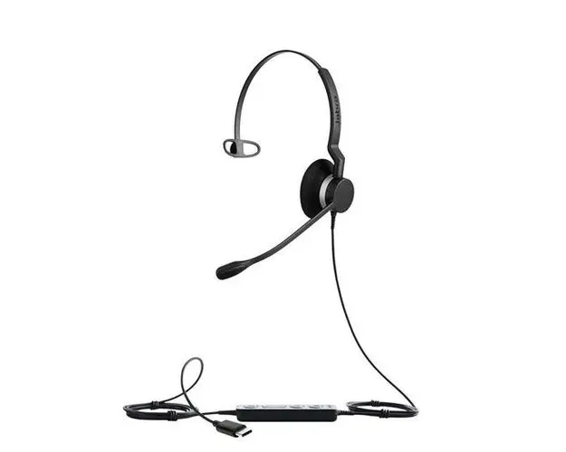 Casti cu Microfon Jabra BIZ 2300 UC Mono, Microfon, USB Type-C (Negru)