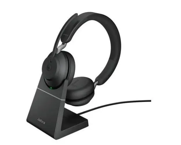 Casti cu microfon Jabra Evolve2 65 MS Stereo, Bluetooth, Statie de incarcare, USB Type-C (Negru)
