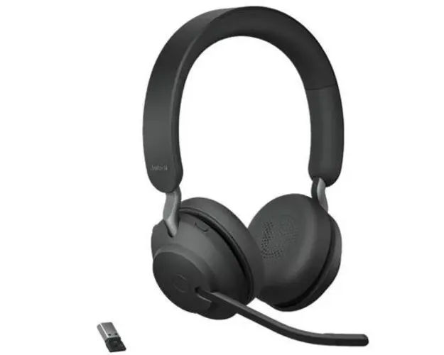 Casti cu microfon Jabra Evolve2 65 UC Stereo, Bluetooth, USB (Negru)