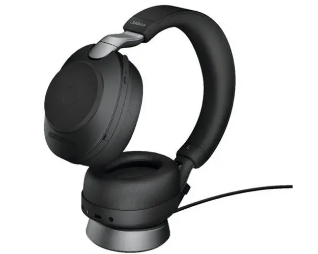 Casti cu microfon Jabra Evolve2 85 UC Stereo, USB, Stand (Negru)