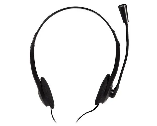 Casti cu Microfon Logilink HS0052, Microfon, Jack 3.5mm (Negru)