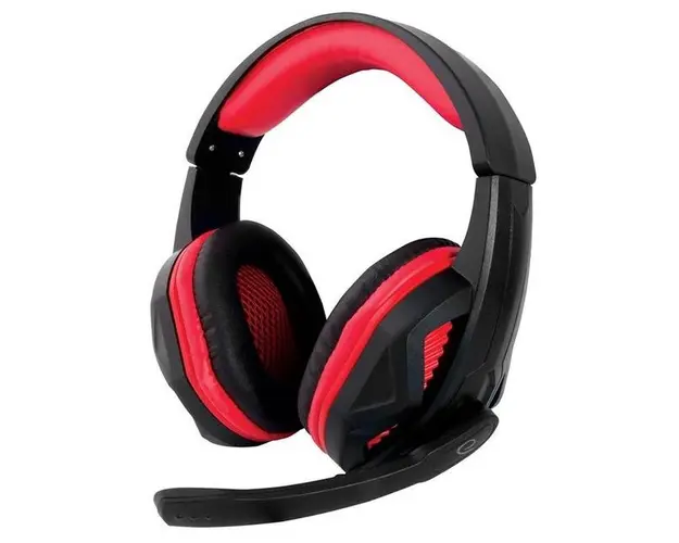 Casti Gaming Esperanza Arrow, microfon (Negru/Rosu)