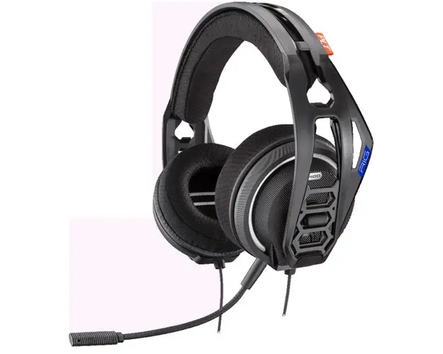 Casti Gaming Nacon RIG 400HS PS4, Microfon, Jack 3.5mm (Negru) 