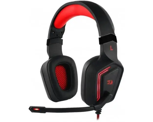 Casti Gaming Redragon Muses 2, USB, Microfon (Negru/Rosu)