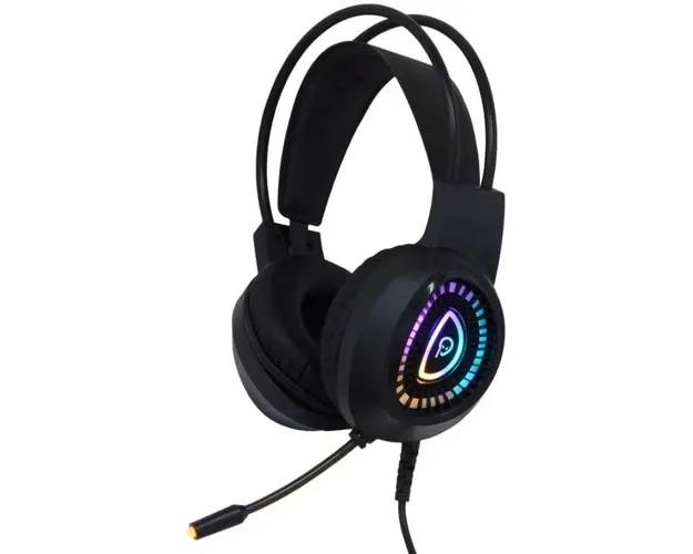 CASTI Gaming Spacer SPGH-PHANTOM, Microfon, Iluminare RGB (Negru)