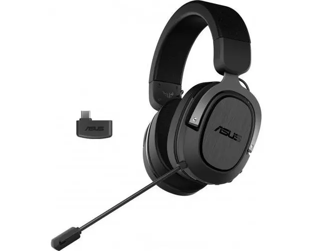 Casti Gaming Wireless ASUS TUF Gaming H3, USB-C, Sunet surround virtual 7.1 (Negru)