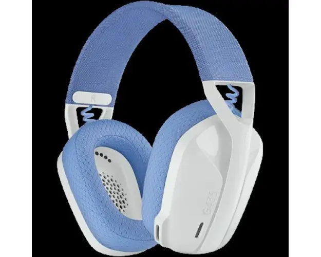 Casti Gaming Wireless LOGITECH G435 LIGHTSPEED, Bluetooth (Alb) 