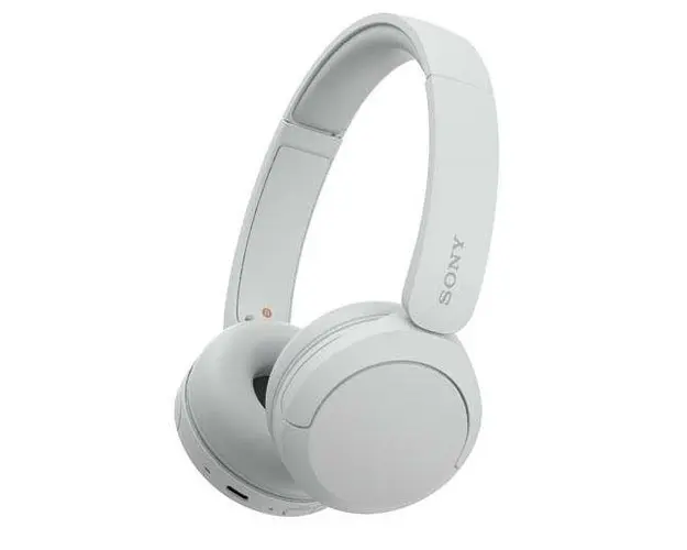 Casti Stereo Sony WH-CH520W, Wireless, Bluetooth, Microfon, Multipoint connection, Quick Charge, Autonomie 50 ore (Alb)