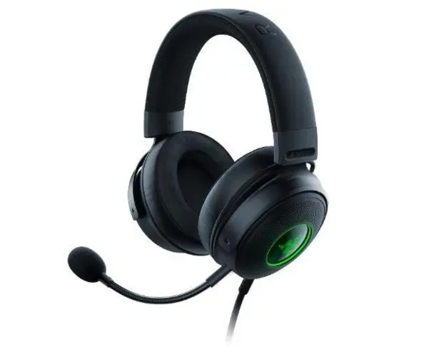 Casti Gaming Razer Kraken V3, Microfon, 7.1 Surround (Negru/Verde)