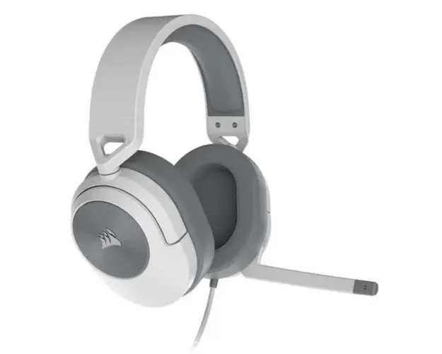 Casti Stereo Wireless Corsair HS55, Microfon, Dolby Atmos (Alb)