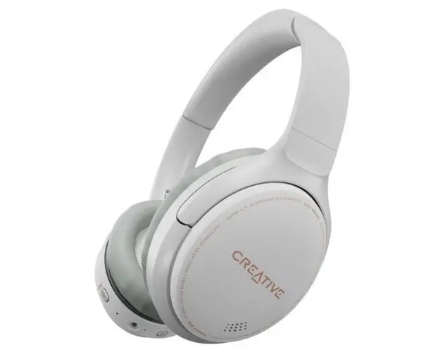Casti Stereo Wireless Creative ZEN HYBRID, Bluetooth 5.0 / 3.5mm analog jack, Hybrid ANC, Super X-Fi (Alb)