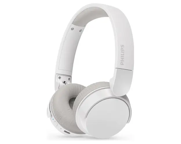 Casti Stereo Wireless Philips TAH3209WT/00, Bluetooth, Autonomie 25 ore, Pliabile, Supra-auriculare (Alb)