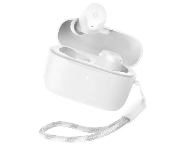 Casti True Wireless Anker SoundCore A25i, Autonomie 28 ore, Bluetooth 5.3 (Alb)