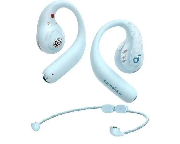 Casti True Wireless Anker SoundCore AeroFit Pro, IPX5, Autonomie 46H, LDAC, Bluetooth 5.3 (Albastru)