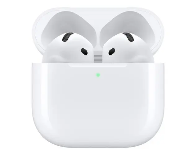 Casti True Wireless Apple AirPods 4 Active Noise Cancellation, Bluetooth 5.3, Autonomie 4.5 - 30 ore, Asistent vocal (Alb)