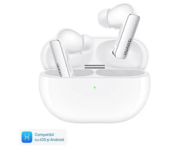 Casti True Wireless In-Ear Huawei FreeBuds Pro 3, Bluetooth, Pure Voice 2.0, ANC 3.0, Waterproof IP54 (Alb)