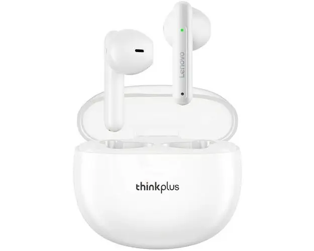 Casti True Wireless Lenovo LP1 PRO, SinglePoint, Bluetooth, Microfon (Alb)