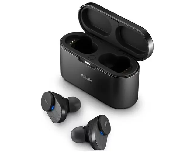 Casti True Wireless Philips Fidelio, ANC, Microfon, Bluetooth (Negru)