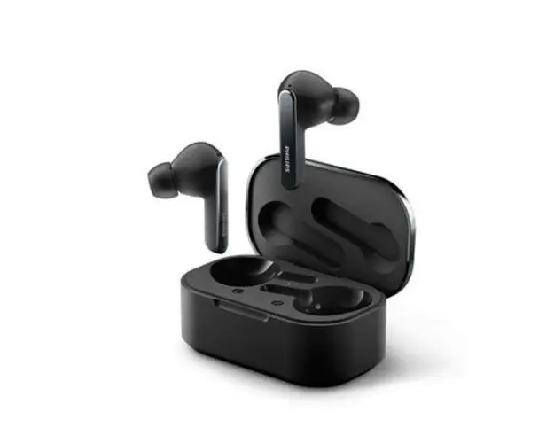 Casti True Wireless Philips TAT5506BK/00, ANC, IPX5, Bluetooth (Negru)
