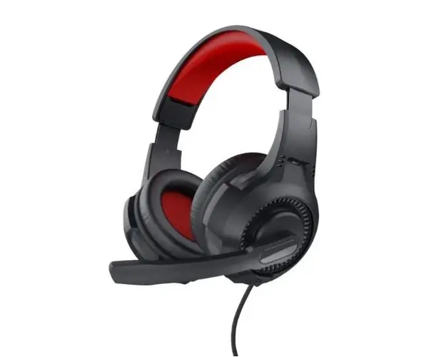 Casti Gaming Trust Basics TR-24785, Jack 3.5mm, Microfon (Negru/Rosu)