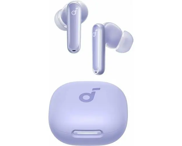 Casti True Wireless Anker Soundcore P40i, Bluetooth 5.3, Adaptive Noise Cancelling, Carcasa de incarcare 2-in-1, Waterproof IPX5 (Violet)