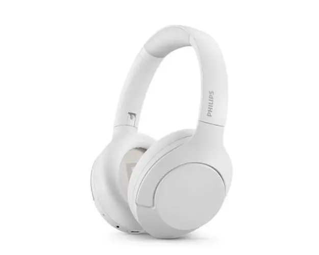 Casti Wireless Philips TAH8506WT/00, Bluetooth, Microfon, ANC (Alb)