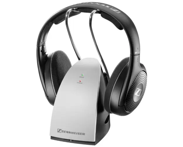 Casti Wireless Sennheiser RS 120 II, Jack 3.5 mm / 6.35 mm, Unitate centrala inclusa (Negru)