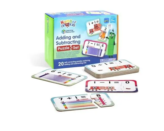 Puzzle - Adunari si scaderi 1-10 - Numberblocks