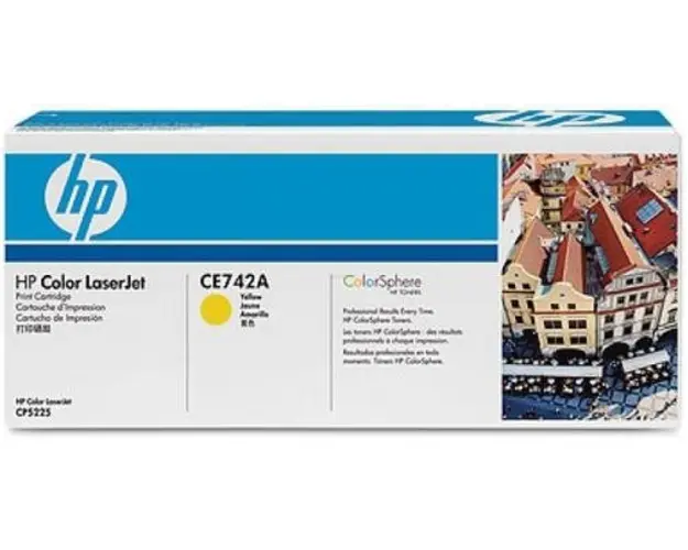 Toner HP CE742A (Galben)