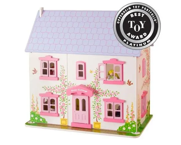 Casuta din lemn pentru papusi BigJigs JT101, Rose