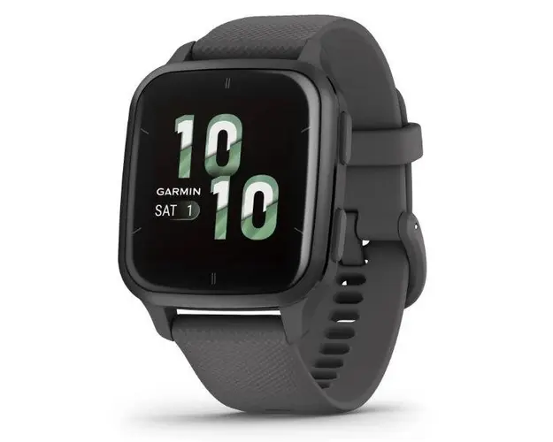 Ceas activity outdoor tracker Garmin Venu Sq 2, Ecran AMOLED 1.41inch, 5 ATM, GPS (Negru)