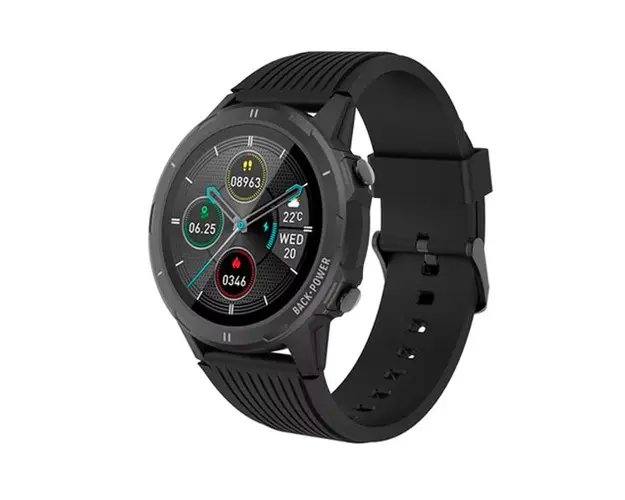 Ceas activity tracker Denver SW-351, Display IPS 1.3inch, Bluetooth, Bratara Silicon, Rezistent la apa IP68, Android/iOS (Negru) 