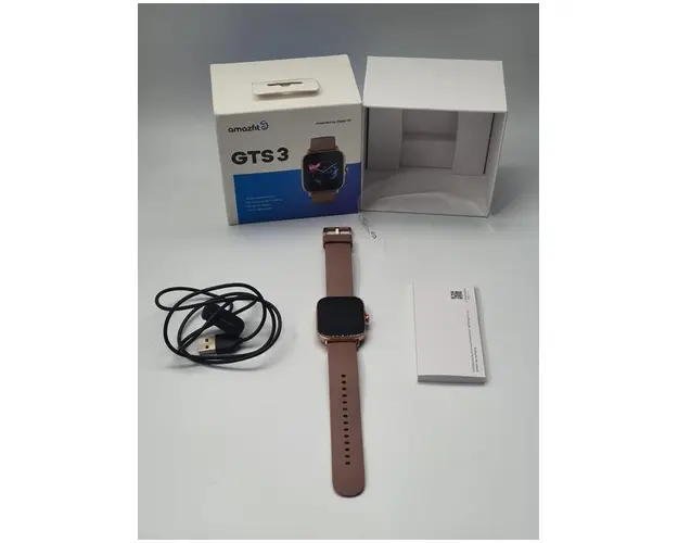 Ceas activity tracker Huami Amazfit GTS 3, Bluetooth 5.1, Waterproof 5 ATM, GPS (Auriu) 