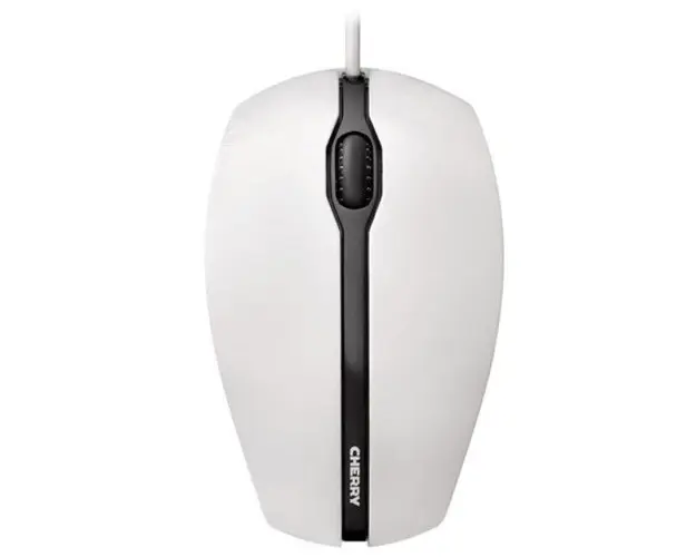 Mouse Optic Cherry GENTIX, 1000 DPI, USB (Negru/Alb)