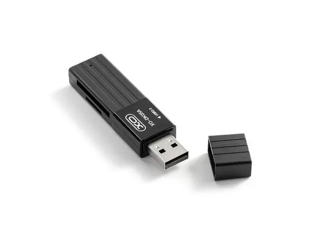 Cititor de carduri XO Design DK05A, microSD/SD, USB-A 2.0 (Negru)