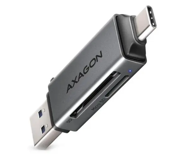 Card reader Axagon CRE-DAC, SD, USB (Gri)